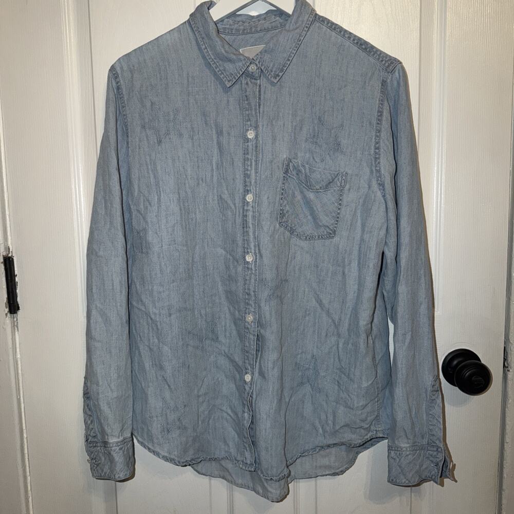 Rails Chambray Button Up Ingrid Medium Vintage Wi… - image 1